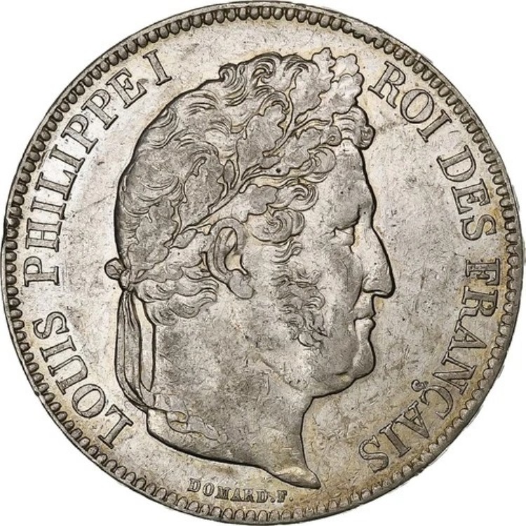 [#1307809] フランス、ルイ フィリップ、5 フラン、1840 年、ルーアン、シルバー、AU、ガドゥリー:67｜WORLD RESOURCE【KING店】 179,300円