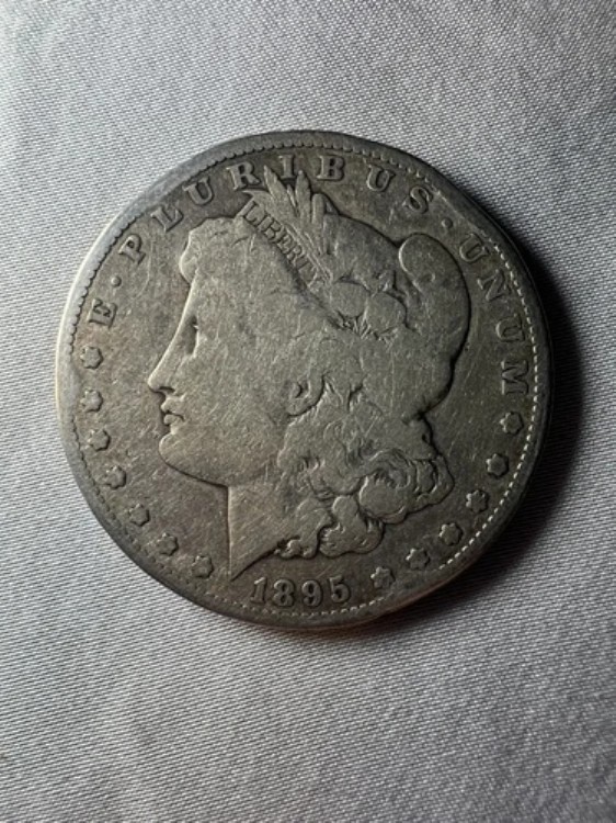 1895-S モルガン ダラー、状態良好、希少なサンフランシスコ モルガン、素晴らしいコインです。