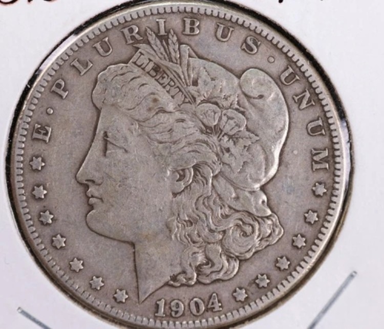 1904-S モルガン銀貨、Nice XF 詳細、店舗番号 23080686