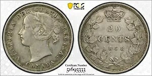 1858年カナダ20セントPCGS XF45再彫刻5｜WORLD RESOURCE【KING店】