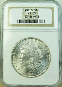 1902 O モルガン・ダラー NGC MS65 *VAM 51a 表面衝突 G* EP