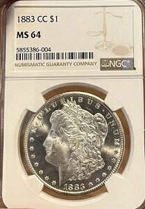 1883年CC、プルーフのようなMS64モルガン銀貨|WORLD RESOURCE【KING店】