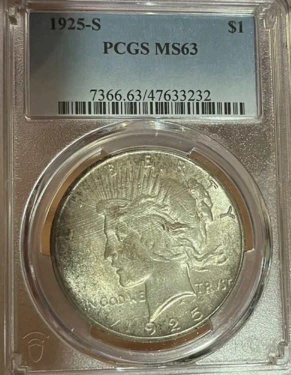 1925-S PCGS MS63 ピースシルバーダラー｜WORLD RESOURCE【KING店】