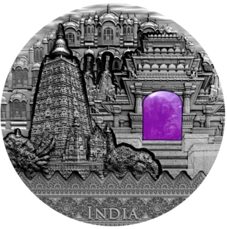 2020年 2ドル インペリアルアートシリーズ インド 2オンス アンティークシルバーコイン|WORLD RESOURCE【KING店】