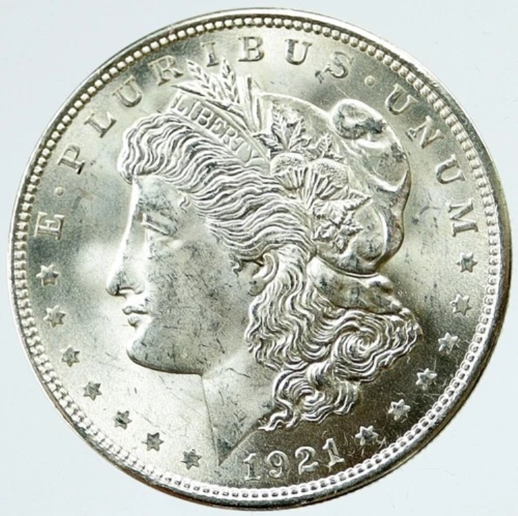 1921年 P アメリカ合衆国 オールドイーグル シルバー モルガン USドルコイン i117069