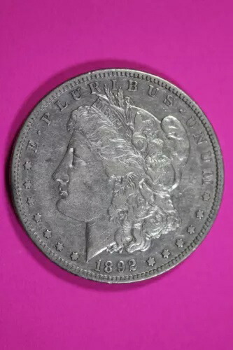 高級1892年Sモルガン・リバティ銀貨、希少キーデイト、サンフランシスコ221
