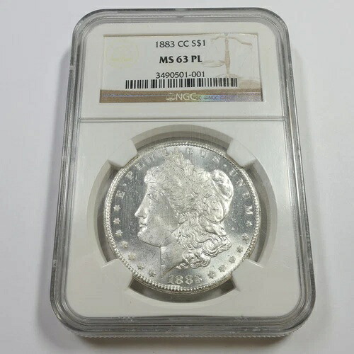 1883 CC カーソンシティ NGC MS63 PL プルーフ シルバー モルガン ダラー 1 ドル コイン #55284A|WORLD RESOURCE【KING店】