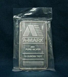 A-MARK 10オンス .999 シルバーバー 密封包装