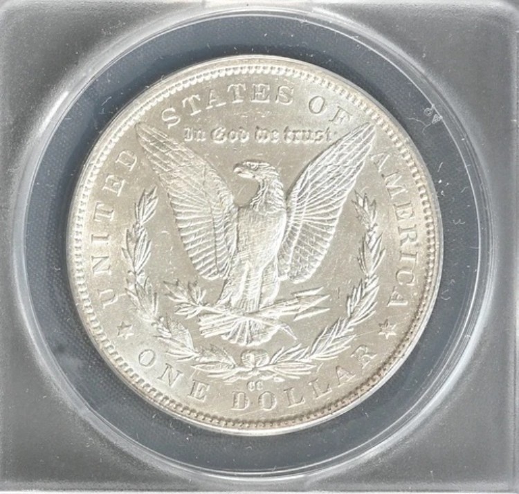 1891 CC 1891-CC モルガン銀貨 AU 55 ANACS 希少 送料無料