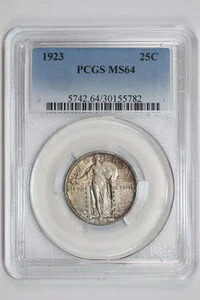 1923年 スタンディング リバティ クォーター PCGS MS64｜WORLD RESOURCE【KING店】