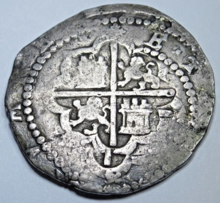 1577-88年 リマ ペルー 1 レアル フェリペ2世 ディエゴ・デ・ラ・トーレ スペイン植民地コブコイン