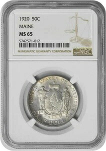 メイン州記念ハーフドル 1920 MS65 NGC｜WORLD RESOURCE【KING店】