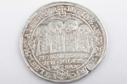 1610年ザクセン＝旧ヴァイマルの1/2ターラー ヨハン・エルンストとその7人の兄弟 WA --