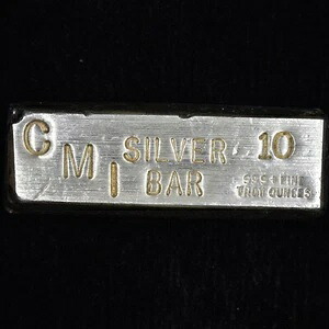 10オンス シルバーバー ? CMI コンスティチューション ミント ? チャンキー ヴィンテージ 鋳造 999 ?信頼済み?