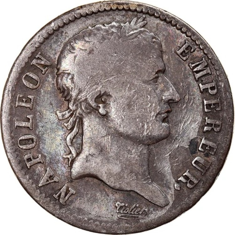 コイン、フランス、ナポレオン1世、フラン、1810年、バイヨンヌ、S、銀、KM:692.9-|WORLD RESOURCE【KING店】
