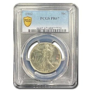 1942年ウォーキング・リバティ・ハーフダラー PR-67 PCGS|WORLD RESOURCE【KING店】