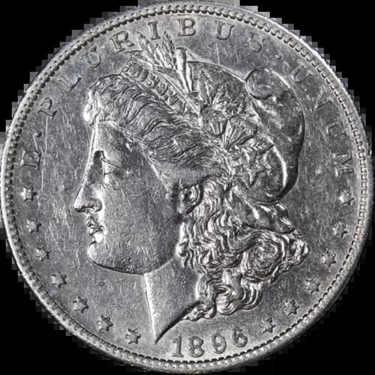 1896-S モルガン銀貨 チョイス AU 詳細 主要日付 美しい外観