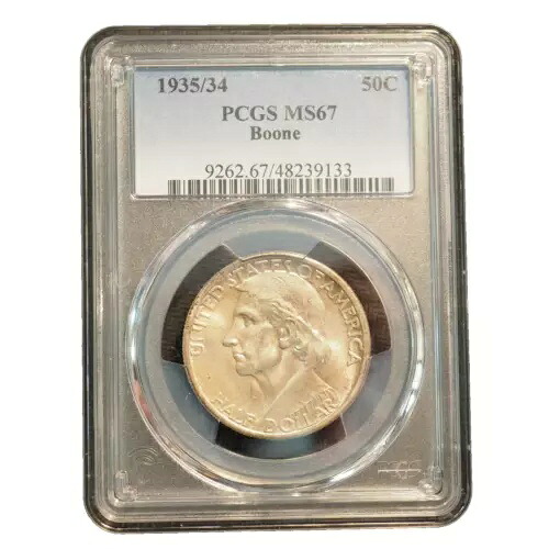 1935/34 ブーン シルバー ハーフドル **PCGS MS 67**送料無料 144|WORLD RESOURCE【KING店】