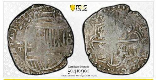 1618-21 P T Cob 8 Reales PCGS VF20 ポトシ ボリビア R Philip II 希少!!!!!!!!!!!!!!!|WORLD RESOURCE【KING店】