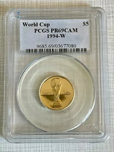 アメリカ 1994年ワールドカップ 5ドル金貨 プルーフコイン PCGS PR69 SKU# 1117｜WORLD RESOURCE【KING店】