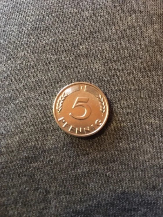 5 Pfennig 1950 F スムースエッジ シルバー銅合金 新品 希少コイン -|WORLD RESOURCE【KING店】