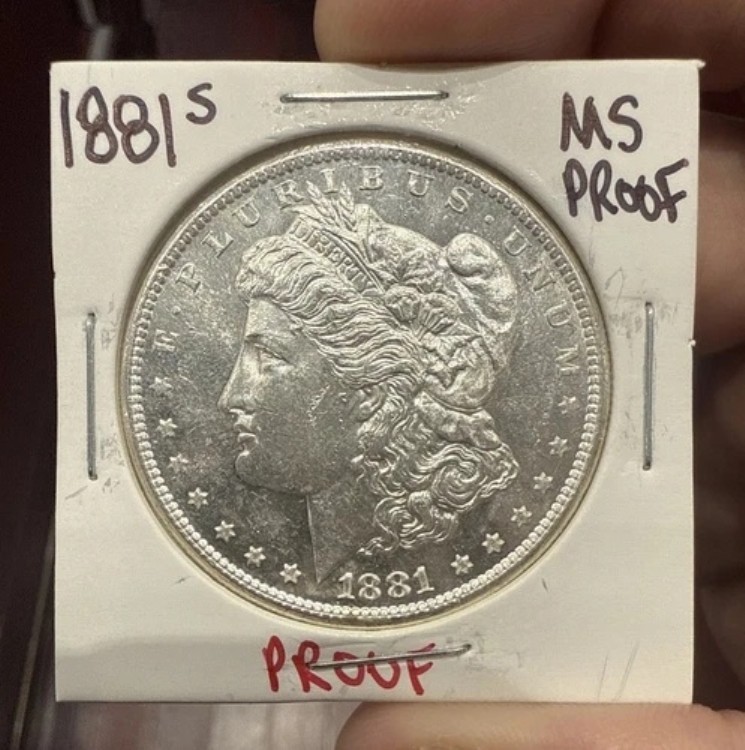 1881 S モーガン シルバー ドル PL プルーフ MS ハイグレード ?? ゴージャス ?? $ コイン $??|WORLD RESOURCE【KING店】