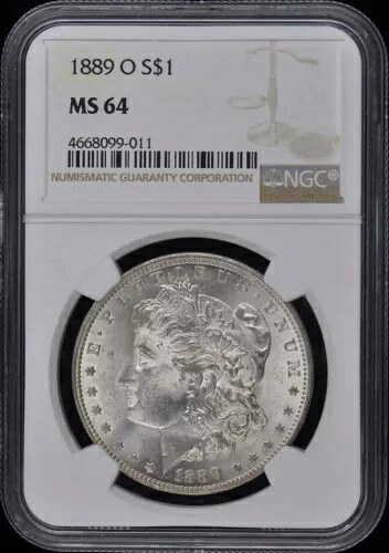 1889-O モルガン・ダラー S$1 NGC MS64