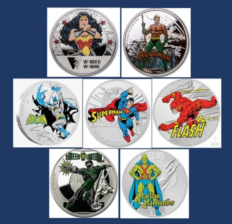 7 ニウエ ジャスティスリーグ 80周年 ワンダーウーマン 60周年 アクアマン B スーパーマン GL MM Fl JLA DC｜WORLD RESOURCE【KING店】