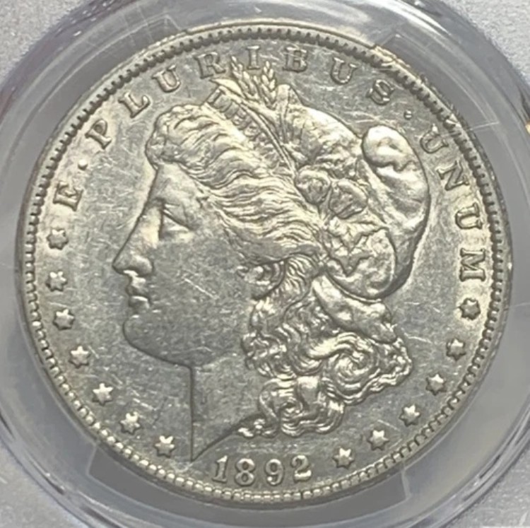 1892-CC モーガン シルバー ダラー PCGS XF45**XLEXE587** eBay で最も素晴らしい!!