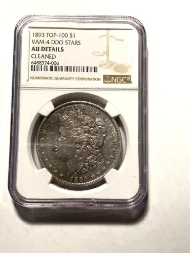 #A4550、モルガン銀貨 NCG 1893 P キー日付 Vam 4 トップ100 DDO スター AU クリーン｜WORLD RESOURCE【KING店】