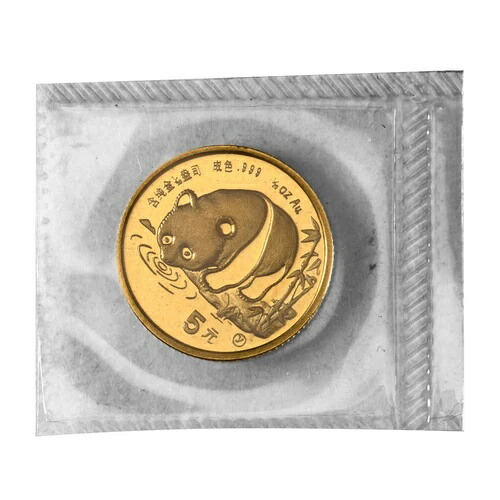 1987-Y 1/20オンス 中国金貨パンダ（未開封）