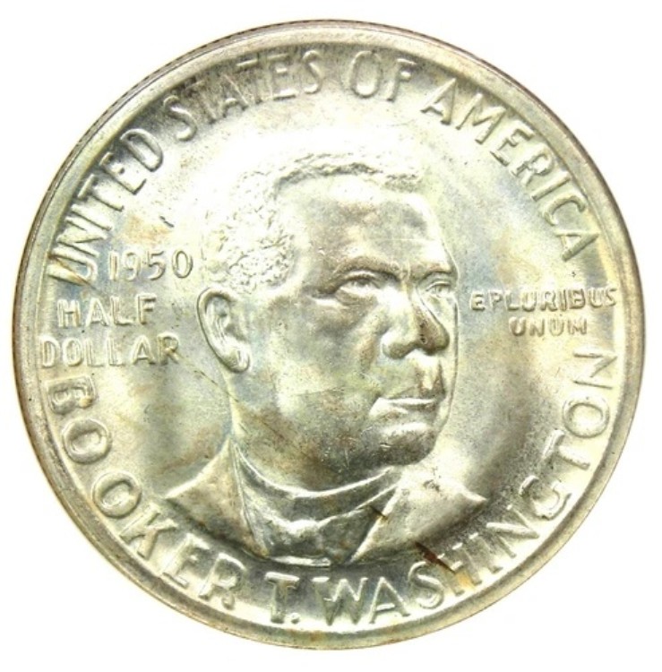 1950-D BTW ブッカー・T・ワシントン ハーフダラー 50セントコイン - NGC MS67 - NGC価格 3,750ドル|WORLD RESOURCE【KING店】