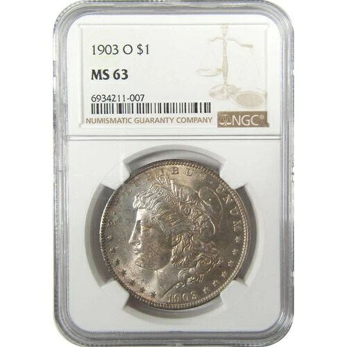 1903年 O モルガン・ダラー MS 63 NGC シルバー 未流通 1ドルコイン SKU:I19929|WORLD RESOURCE【KING店】