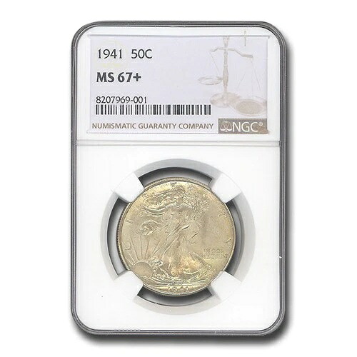 1941年ウォーキング・リバティ・ハーフダラー MS-67+ NGC｜WORLD RESOURCE【KING店】 360,360円
