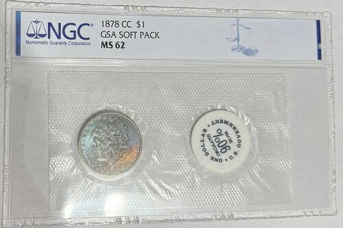 1878 CC カーソンシティ モーガン シルバー ダラー GSA ホード NGC MS62 ??モンスタートナー??|WORLD RESOURCE【KING店】