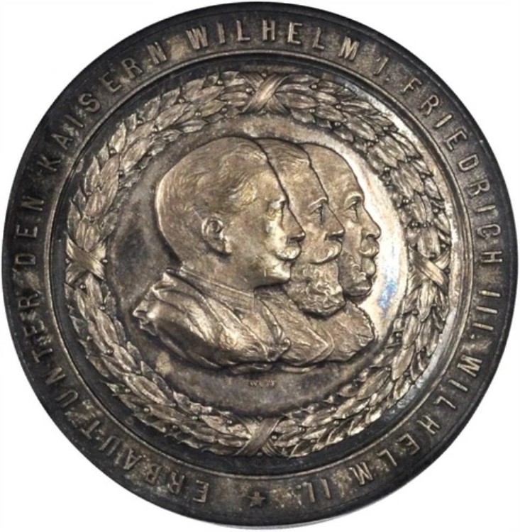 ドイツ プロイセン - 1895年 - 「北バルト運河」銀メダル - PCGS SP62｜WORLD RESOURCE【KING店】
