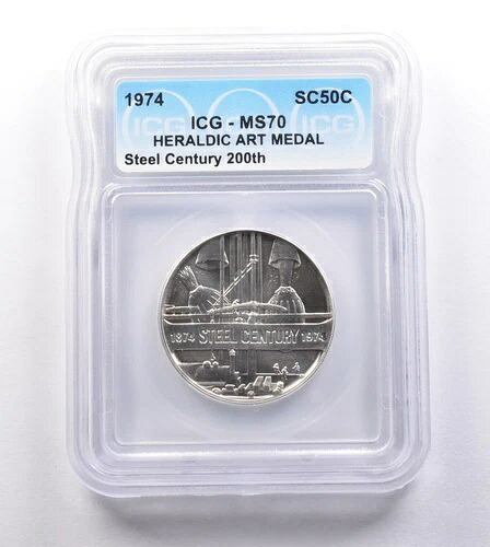 1974年製 ハーフダラー スチール センチュリー 200th MS70 ICG *6380｜WORLD RESOURCE【KING店】 360,855円