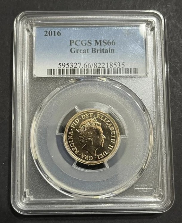 英国ロイヤルミント ゴールドソブリン金貨 2016 PCGS MS66