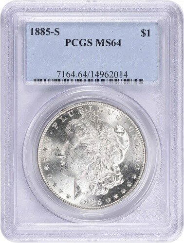 1885-S モルガン銀貨 MS64 PCGS｜WORLD RESOURCE【KING店】
