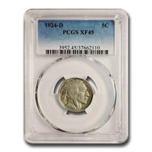 1924-D バッファローニッケル XF-45 PCGS