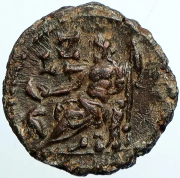 ディオクレティアヌス帝の古代ローマコイン（木星とゼウスの鷲が描かれている） i102417