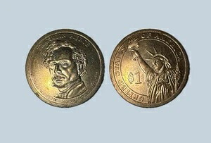 *希少* 1ドル金貨 - フランクリン・ピアース 1853