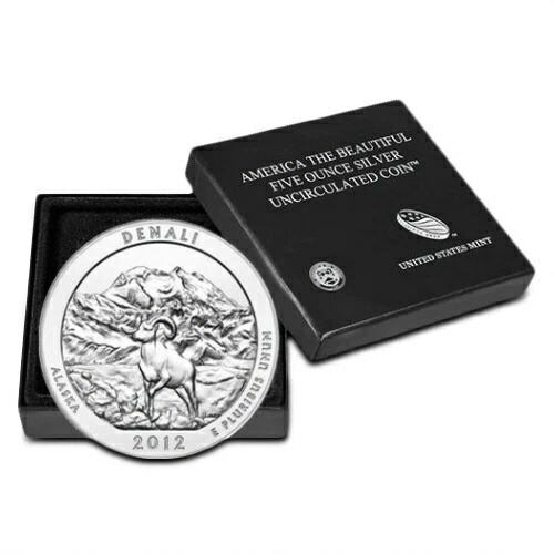 2012-P 5オンス ATB デナリ銀貨（箱、CoA付き） 121,000円