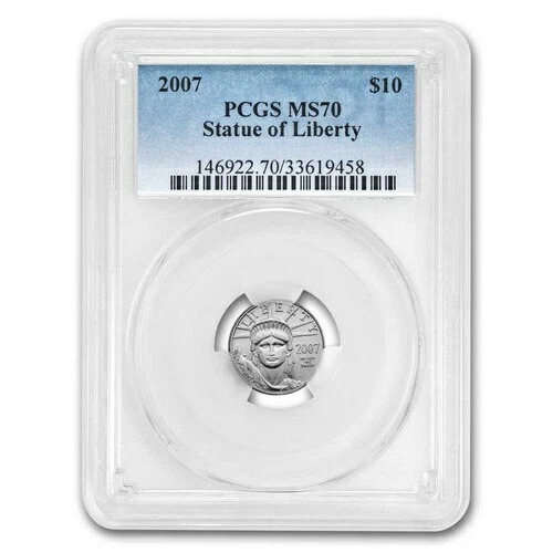 2007年 1/10オンス アメリカン プラチナ イーグル MS-70 PCGS