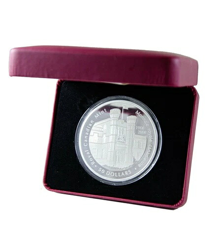 2008年、5オンス純銀貨 - カナダ王立造幣局（RCM）創立100周年記念