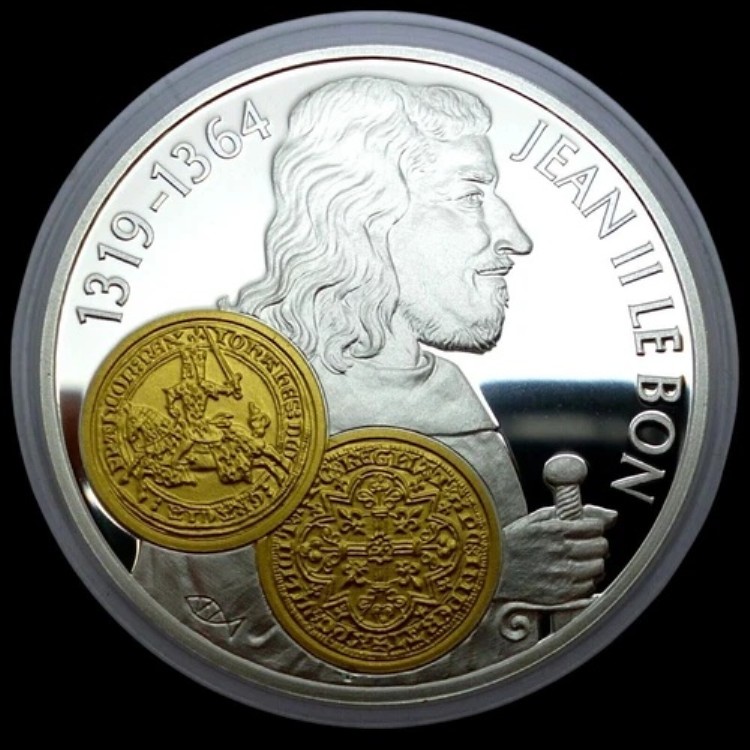 オランダ領アンティル 10 グルデン 2001 銀貨プルーフ(金貨付き) フランドール|WORLD RESOURCE【KING店】