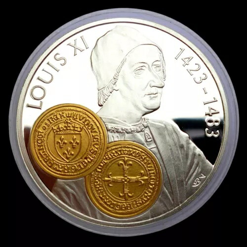 オランダ領アンティル 10 グルデン 2001 年 銀貨プルーフ(金貨付き) エク・ドール|WORLD RESOURCE【KING店】
