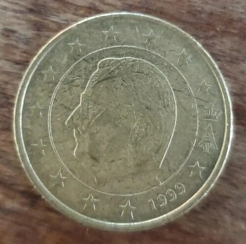 楽天市場】1999年ベルギー50セントユーロ硬貨 - 造幣局エラー