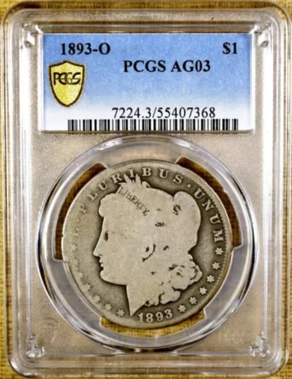 1893-O PCGS AG03 モルガン・ダラー - PCGSゴールドシールド|WORLD RESOURCE【KING店】