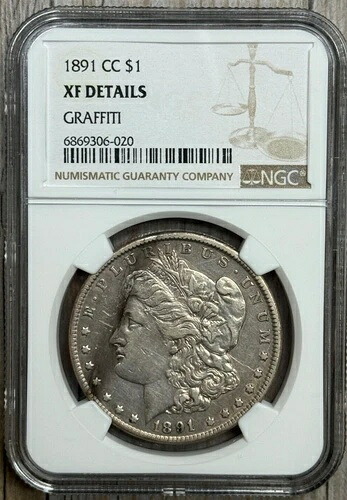 1891年CCモルガン銀貨NGCエクストラファイン、セミキーデイトコイン｜WORLD RESOURCE【KING店】